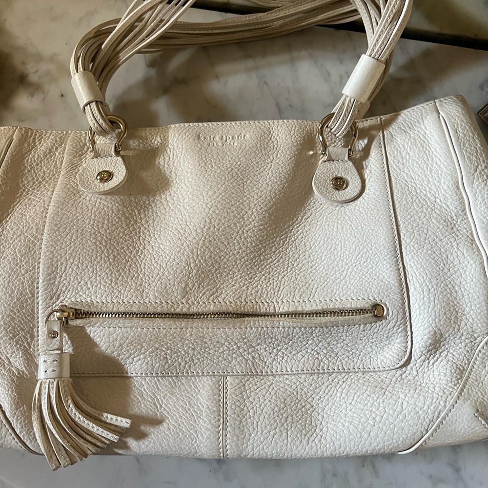 Kate Spade Cream Leather Handbag
